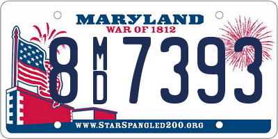 MD license plate 8MD7393
