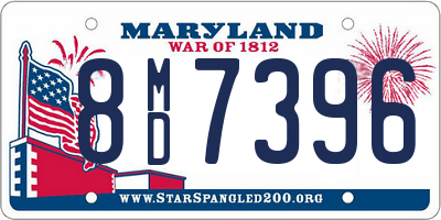 MD license plate 8MD7396