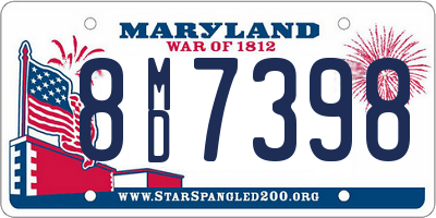 MD license plate 8MD7398