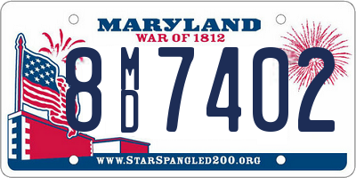 MD license plate 8MD7402