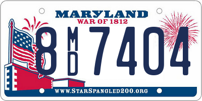 MD license plate 8MD7404