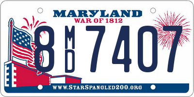 MD license plate 8MD7407