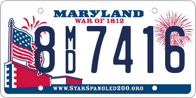MD license plate 8MD7416