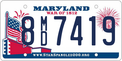 MD license plate 8MD7419