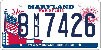 MD license plate 8MD7426