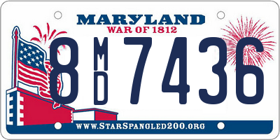 MD license plate 8MD7436