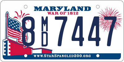 MD license plate 8MD7447