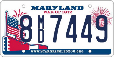 MD license plate 8MD7449