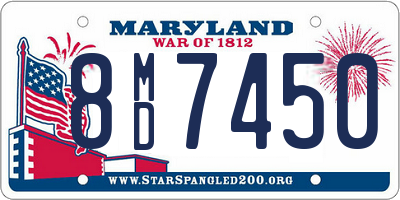 MD license plate 8MD7450