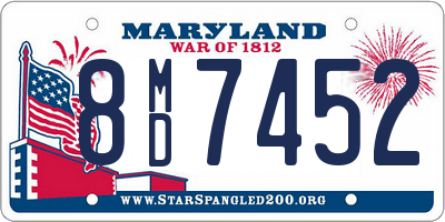 MD license plate 8MD7452