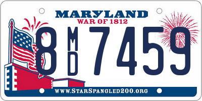 MD license plate 8MD7459