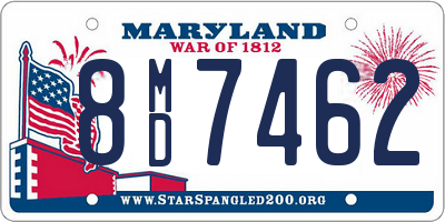 MD license plate 8MD7462