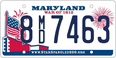 MD license plate 8MD7463