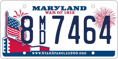 MD license plate 8MD7464