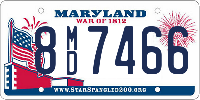 MD license plate 8MD7466