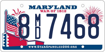 MD license plate 8MD7468