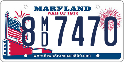 MD license plate 8MD7470