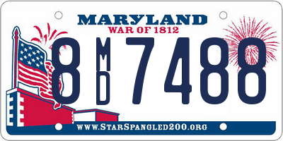 MD license plate 8MD7488