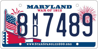 MD license plate 8MD7489