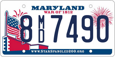 MD license plate 8MD7490