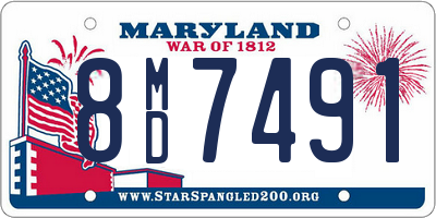 MD license plate 8MD7491