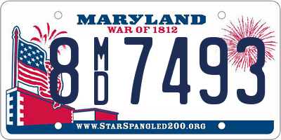 MD license plate 8MD7493