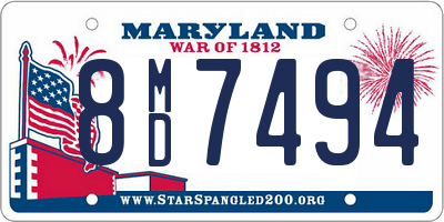 MD license plate 8MD7494