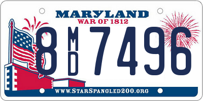 MD license plate 8MD7496