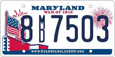 MD license plate 8MD7503