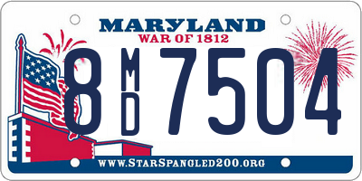 MD license plate 8MD7504