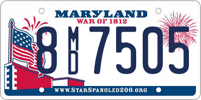 MD license plate 8MD7505