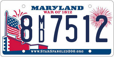 MD license plate 8MD7512