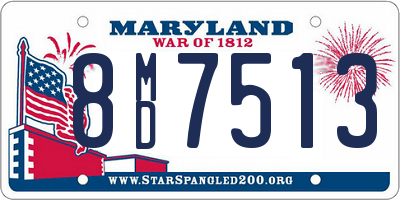 MD license plate 8MD7513