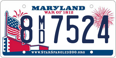 MD license plate 8MD7524