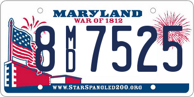 MD license plate 8MD7525