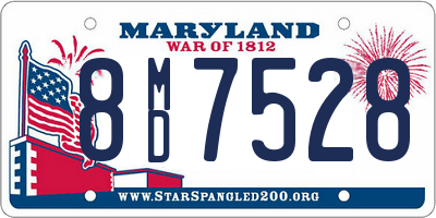 MD license plate 8MD7528