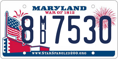 MD license plate 8MD7530
