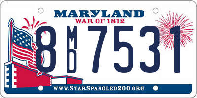 MD license plate 8MD7531