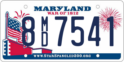 MD license plate 8MD7541