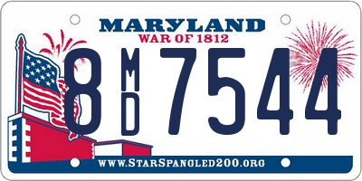 MD license plate 8MD7544