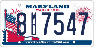 MD license plate 8MD7547