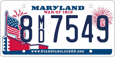 MD license plate 8MD7549