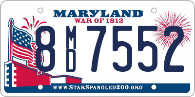 MD license plate 8MD7552