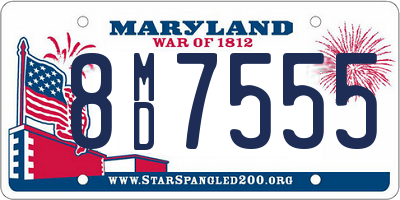 MD license plate 8MD7555