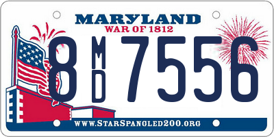 MD license plate 8MD7556