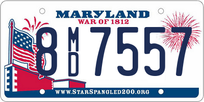 MD license plate 8MD7557