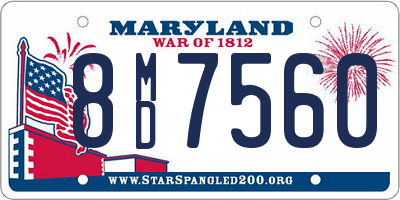 MD license plate 8MD7560