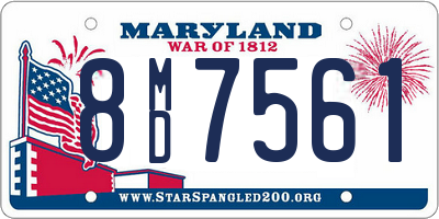 MD license plate 8MD7561