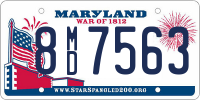 MD license plate 8MD7563