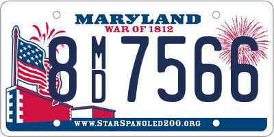 MD license plate 8MD7566